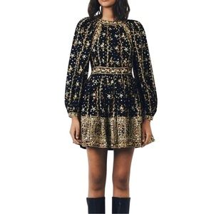 Ulla Johnson black beaded dress